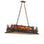 53" Long Moose Through The Trees Oblong Pendant