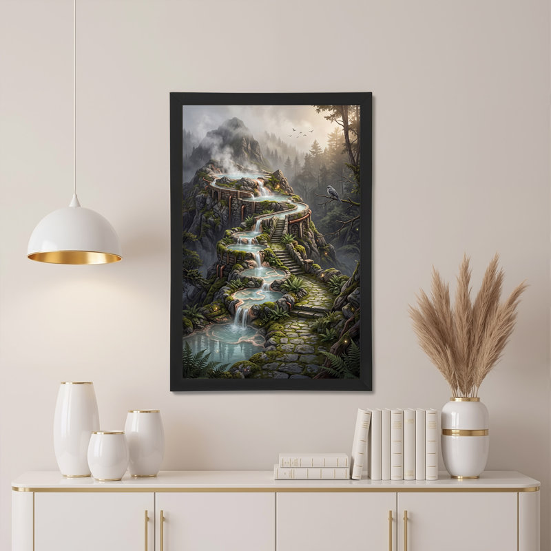 Art mural sur toile Misty Mountain, 30"H x 20"W
