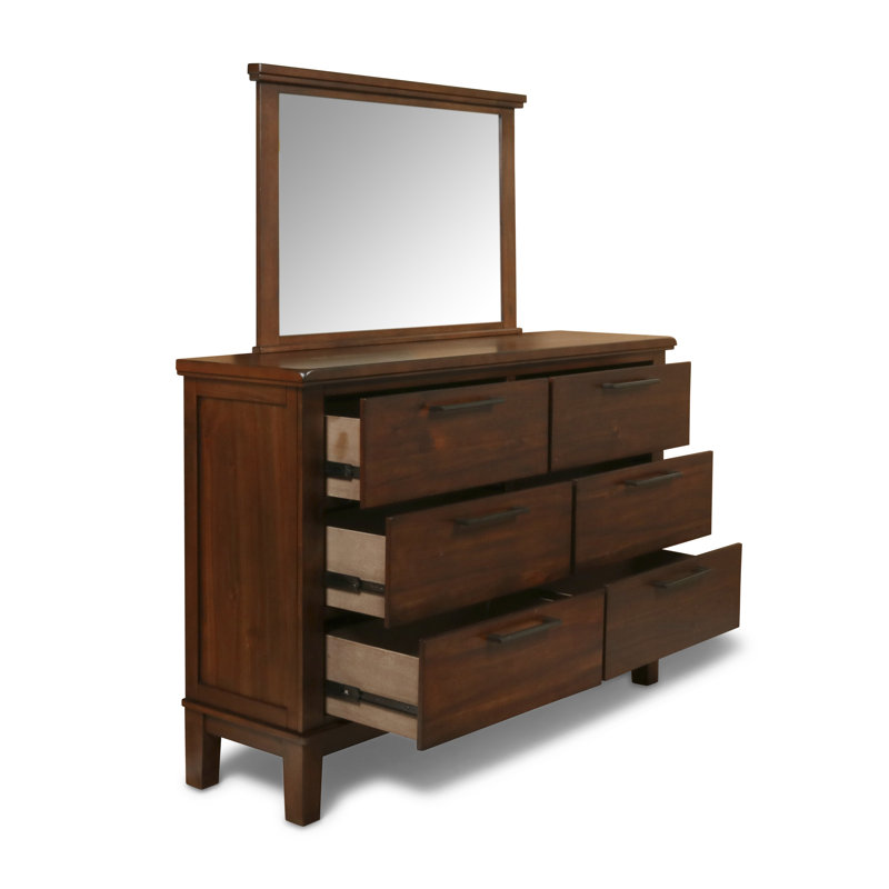 Miroir de commode Feodora, Châtaigne