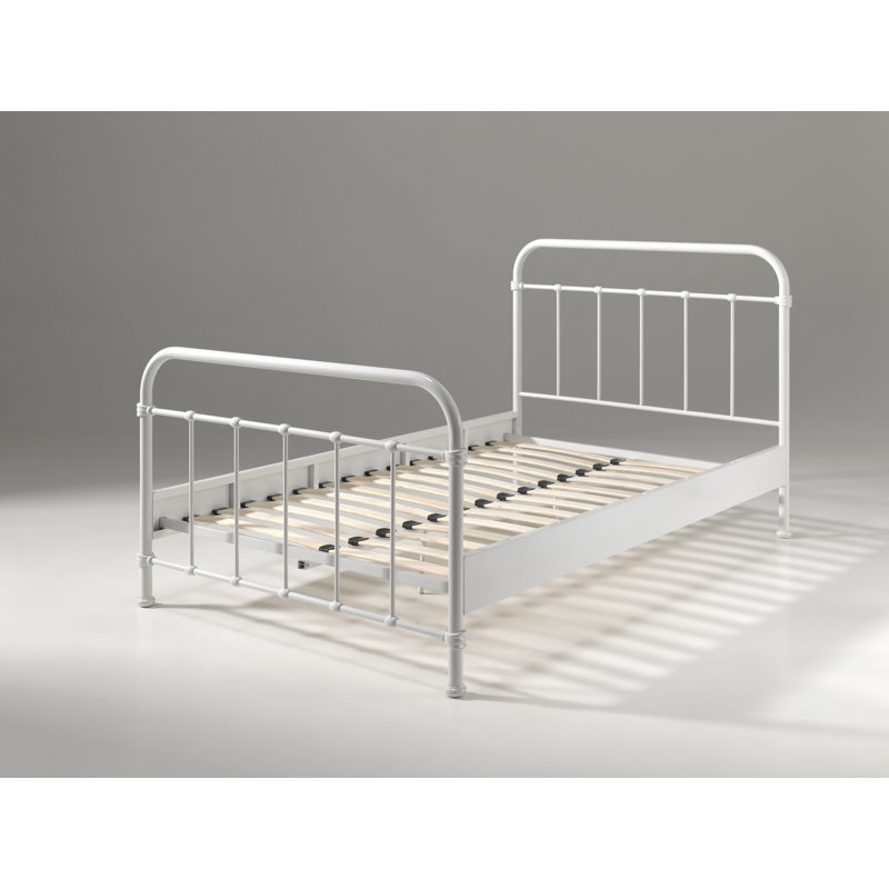 New York Metal Frame Bed, 120 x 200cm, White