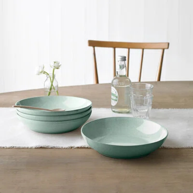 Denby Elements Pasta Bowls, Light Green