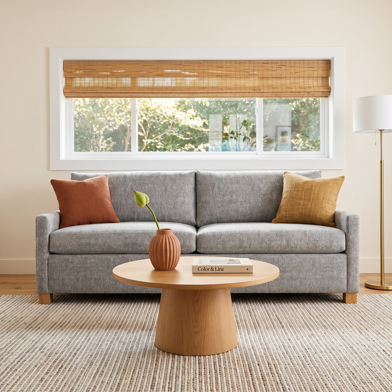 Louisa 87" Sofa Bed, Connelly Dove Performance Tweed