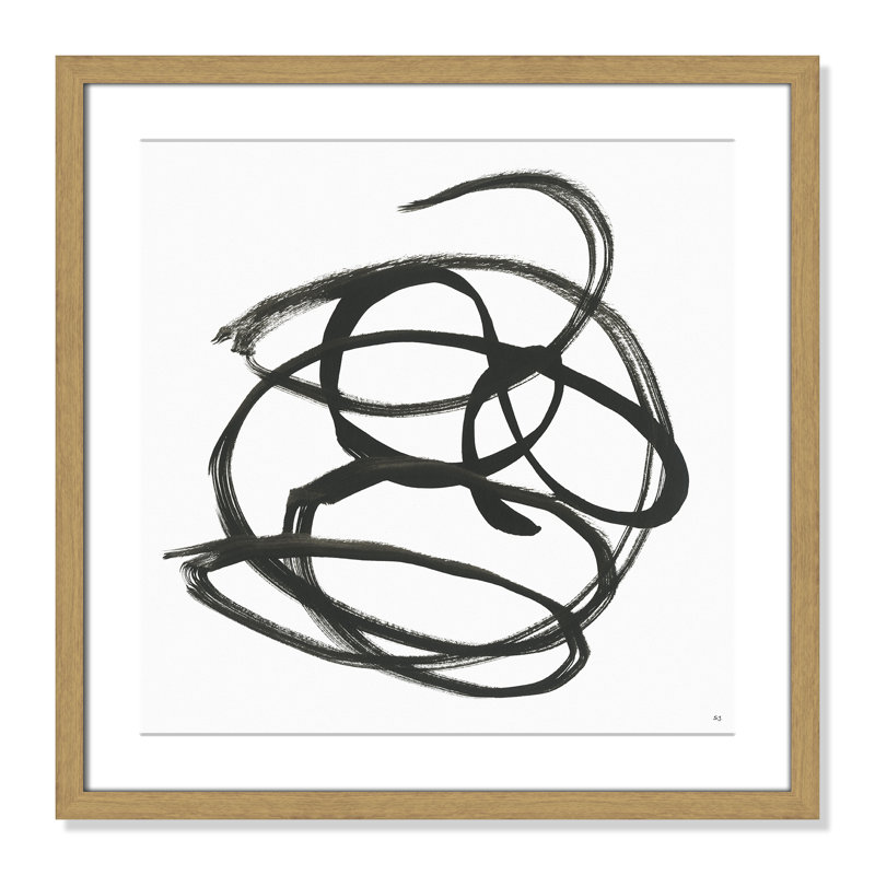 Le long du chemin I par Susan Jill - reproduction d'art sur papier encadrée, H 17 po x l 17 po x P 0,75 po, Naturel