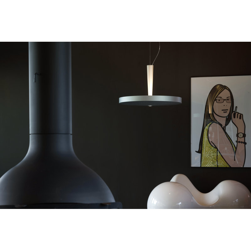 3 - Light Geometric Pendant, Matt Silver