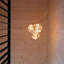 Small Canopy White, Brass Grip With 3 Brass Pendants & 3 Voronoi Iii-784007967