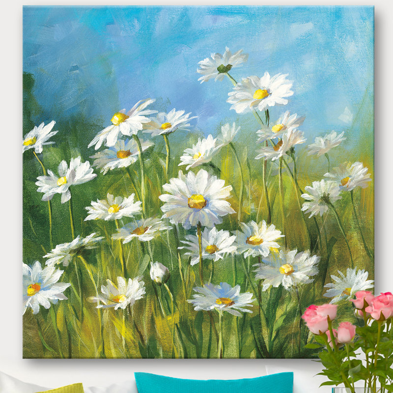 « summer field ii », reproduction d’art sur toile, H 46 po x l 46 po x p 1,5 po