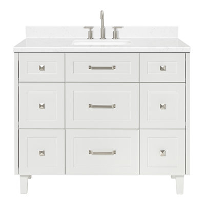 Meuble-lavabo simple en bois massif 42 po ARIEL Monroe