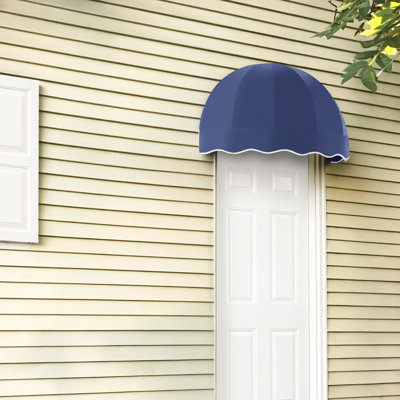 Awntech Bostonian Fixed Awning, 52.5" x 32.25" x 26.25", Navy