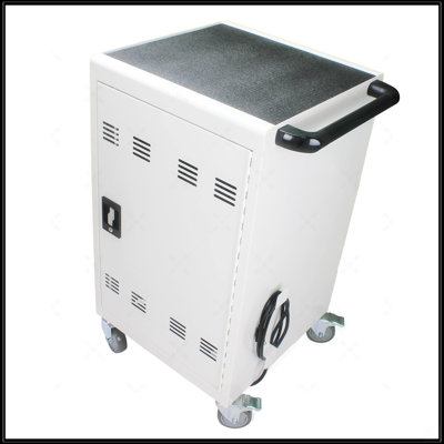 Chariot de chargement mobile et armoire pour ordinateurs portables 30 tablettes avec serrure à combinaison