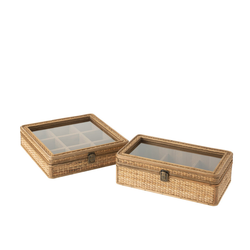 Rectangle 6 Compartments Watch Box