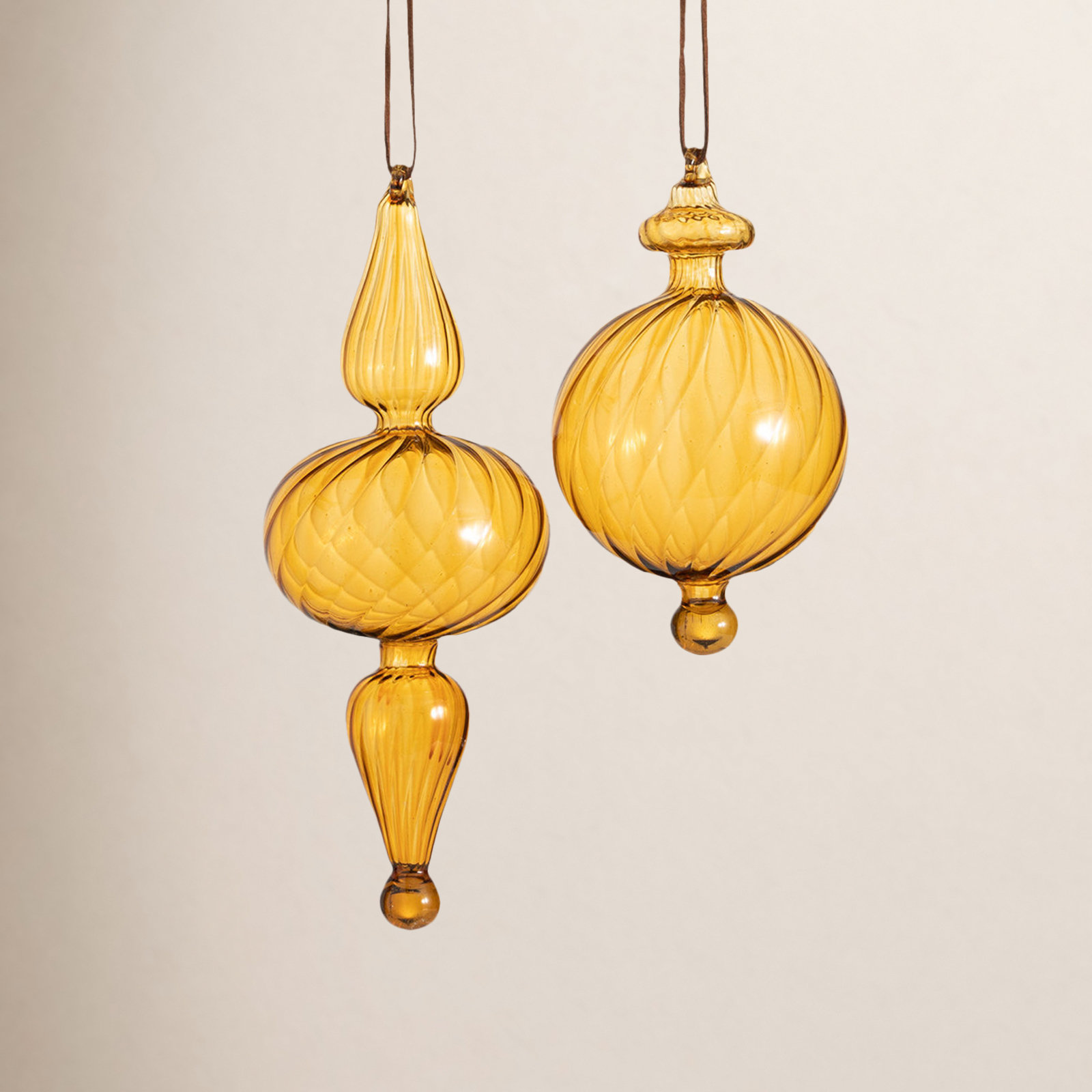 Good Tidings Clover Lane Geometric Finial Ornament