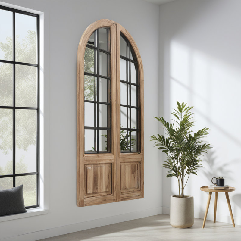 Farmhouse Window Pane Mirror,Set of 2