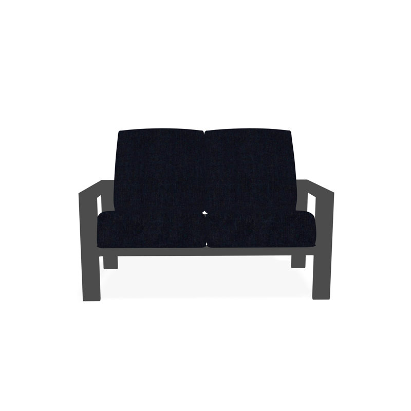 Causeuse Larssen, Graphite, Spectre indigo Sunbrella®