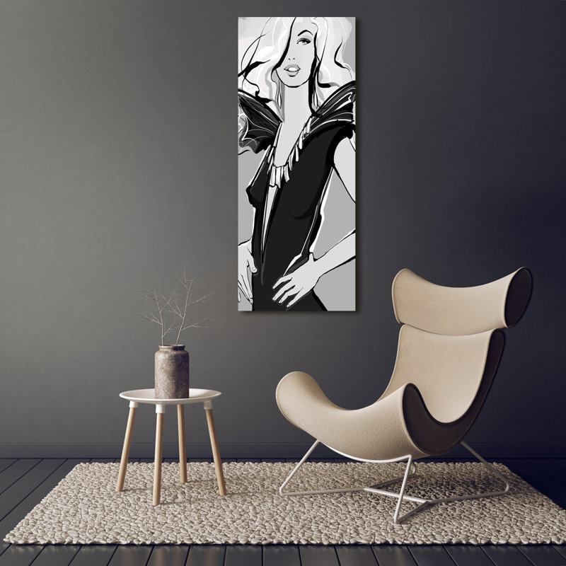 Fashion Illustration - Wrapped Canvas Print