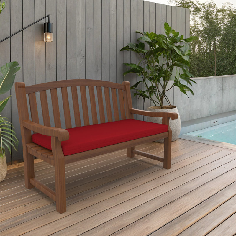 Sunbrella® Outdoor Lounge Chair Cushion, Canvas Jockey Red Sunbrella® Canvas