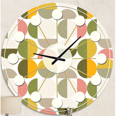 Horloge murale rétro Mid-Century