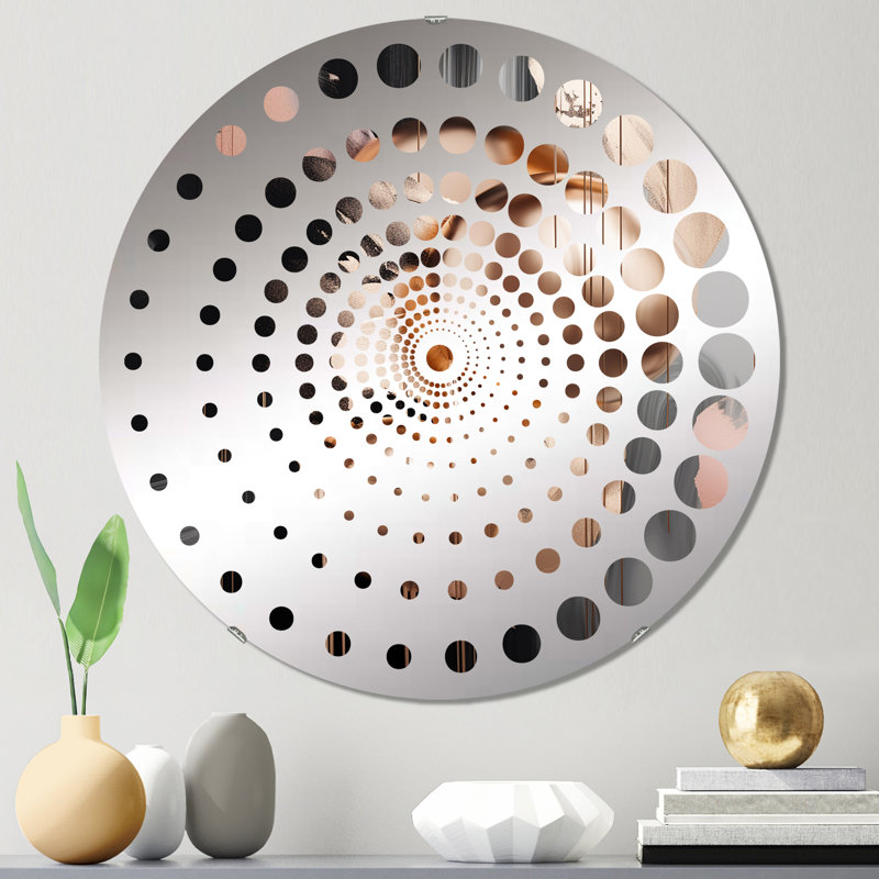 Jazeera - Miroir mural spiralé, 23,6 po x 23,6 po