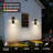 2 Packs Outdoor LED Wall Light Outdoor Indoor Integrated LED Wall Sconce