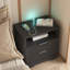Table de chevet avec station de charge, table de chevet intelligente avec veilleuse, table de chevet avec armoire de rangement pour la chambre à coucher-1560526761