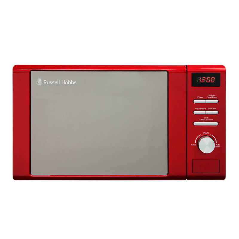 20 L 800W Countertop Microwave, Red