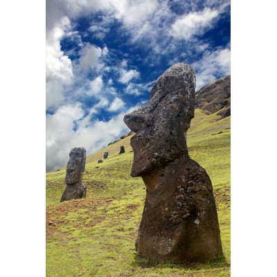 " Moai On The Hillside "