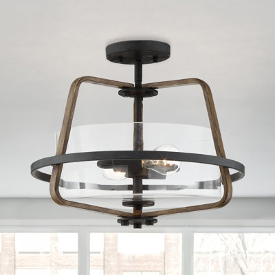Dimarco Glass Semi Flush Mount
