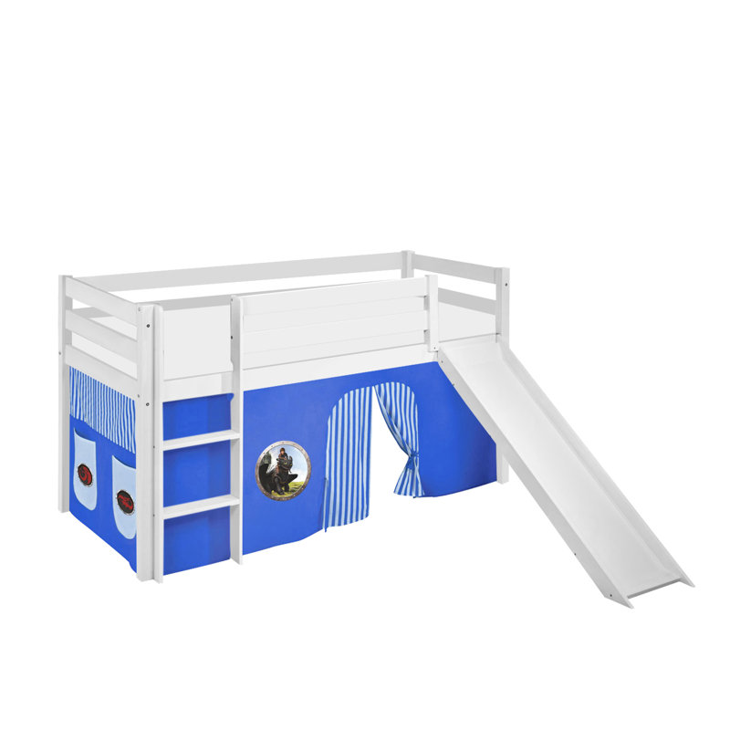 Dragons Mid Sleeper Bed, Blue, Single (3')