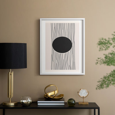 Abstrait, abstrait encadré, prêt à accrocher