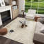 Tapis lavable doux avec tapis d'inspiration rétro patiné à poils longs pour le salon, la salle à manger et la chambre à coucher-1542357722