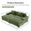 Canapé modulaire surdimensionné de 92 po Cloud-1215839415