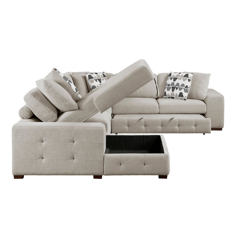 Canapé modulaire 4 pièces Modern, Chenille beige
