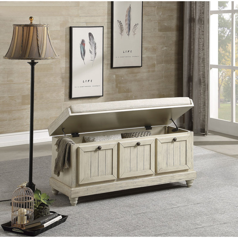 Meuble de rangement en bois massif 1pc, Blanc