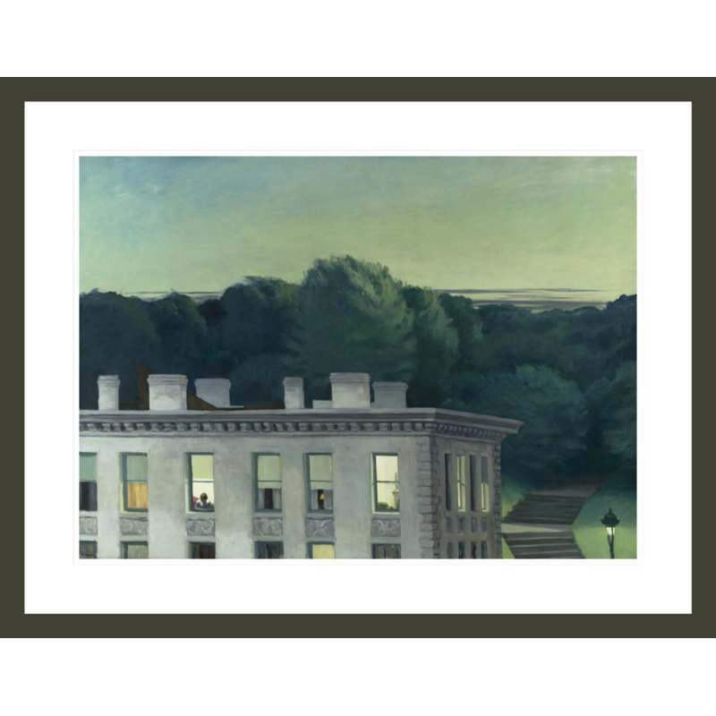 «House at Dusk» par Edward Hopper, impression giclée sur cadre, H 23,1 po x l 29,5 po