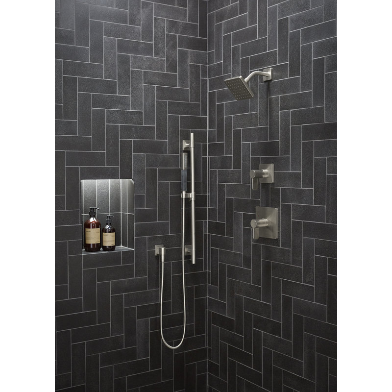 Parallel Shower Valve Trim, Vibrant Brushed Nickel