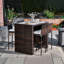 Teamson Home Bar Set with Wood Frame