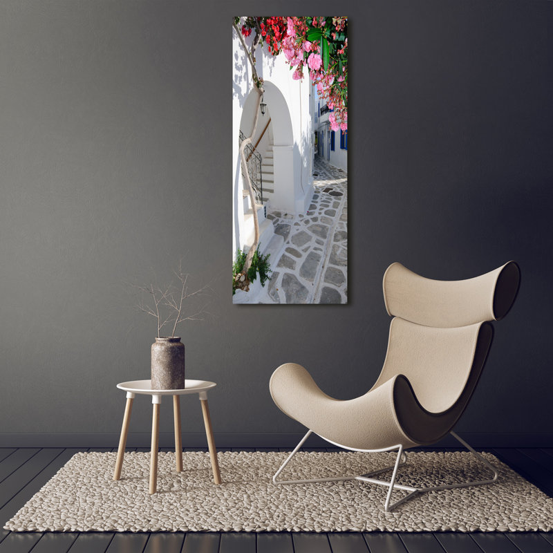 Greek Village - Wrapped Canvas Print