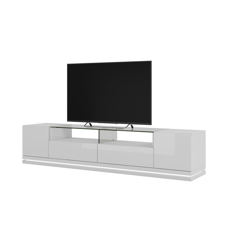 Graidy TV Stand for TVs up to 70", White Gloss