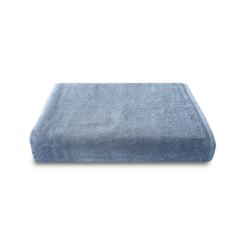 Drap de bain en coton Lansvale, Bleu