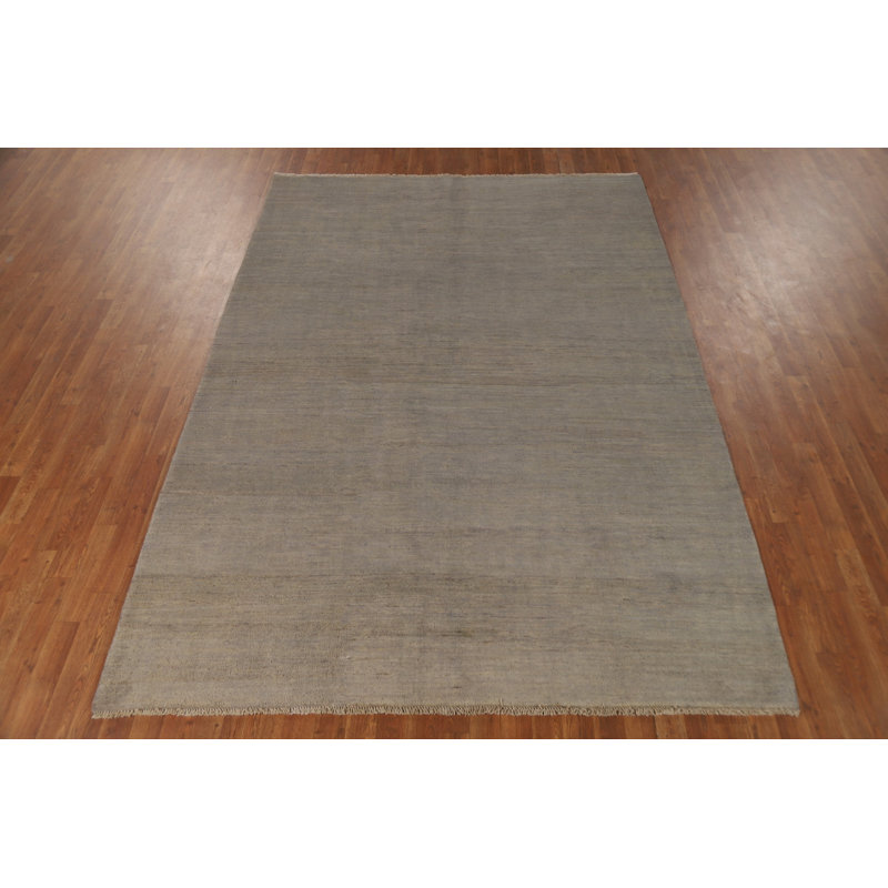 Tapis moderne en laine fabriqué à la main Gabbeh 7 x 9