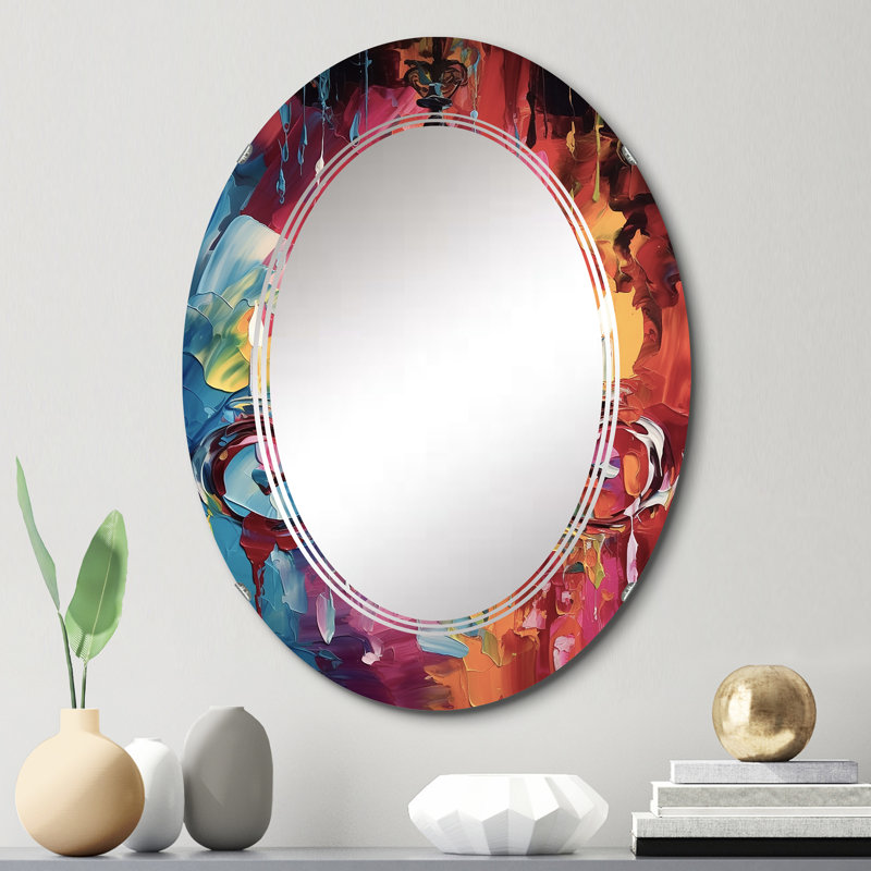 Fiarvayle - Miroir mural Glam ovale, 30 po x 20 po