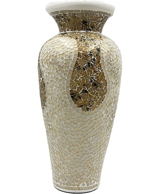 Handmade Terracotta Floor Vase, 18" H x 10" W x 10" D