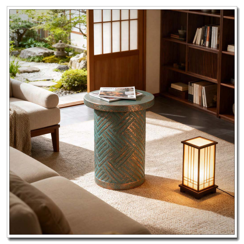 Outdoor Patio Accent Table Side