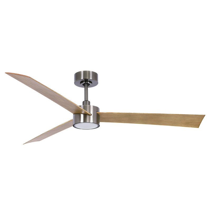 Audri 132cm Ceiling Fan with Light Kit, Teak