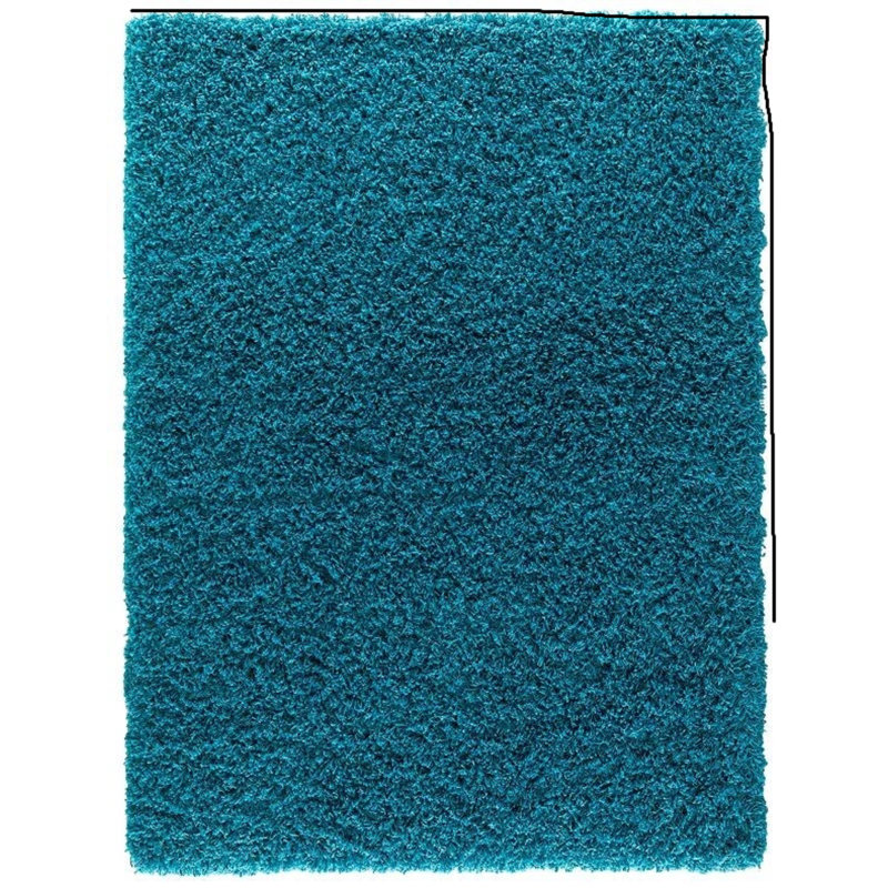 Solid Colour Shag Area Rug, Rectangle 80 x 150 cm