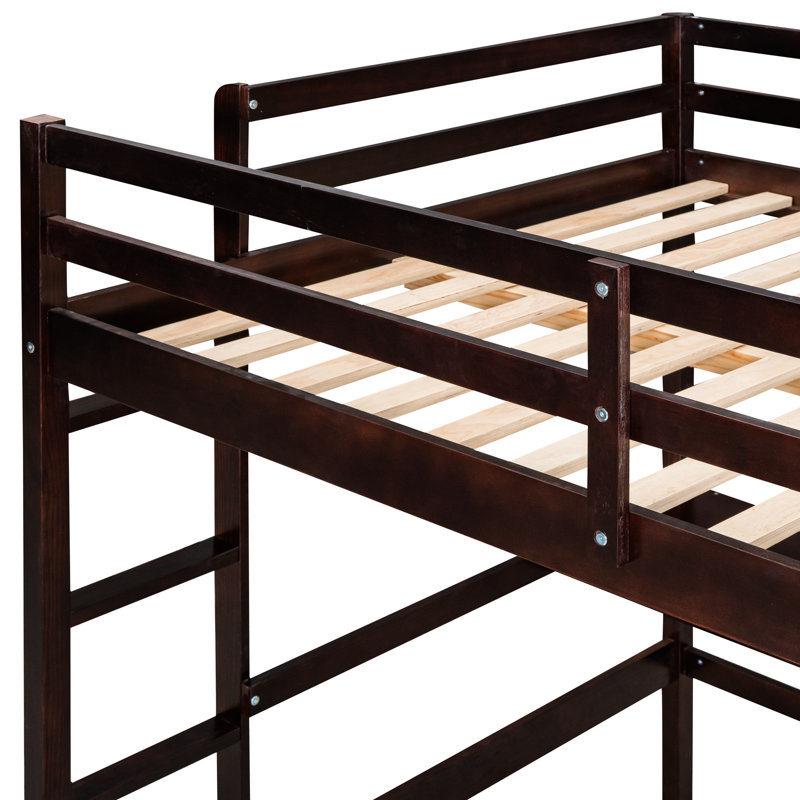 Lit mezzanine avec bureau et Fascinate, Lit simple, Espresso
