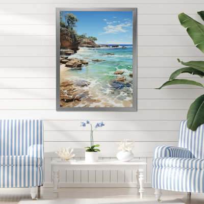 «Brunswick Beach Photo Ocean Escape V», reproduction sur toile