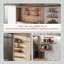 Tablette flottante rustique en bois d'acacia