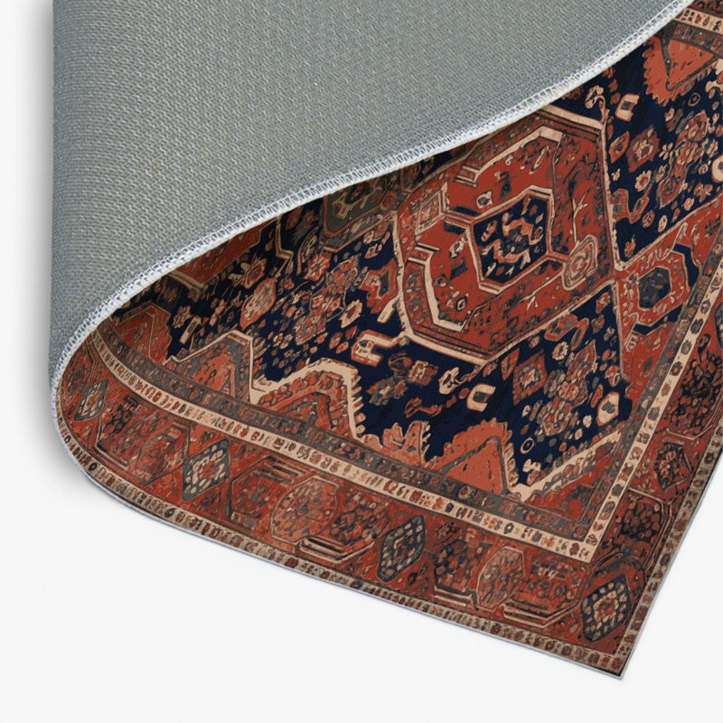 Tapis d'intérieur et d'extérieur brun Persian, Rectangulaire 8 pi x 10 pi