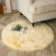Haja Yellow Fluffy Faux Sheepskin Fur Shag Area Rug