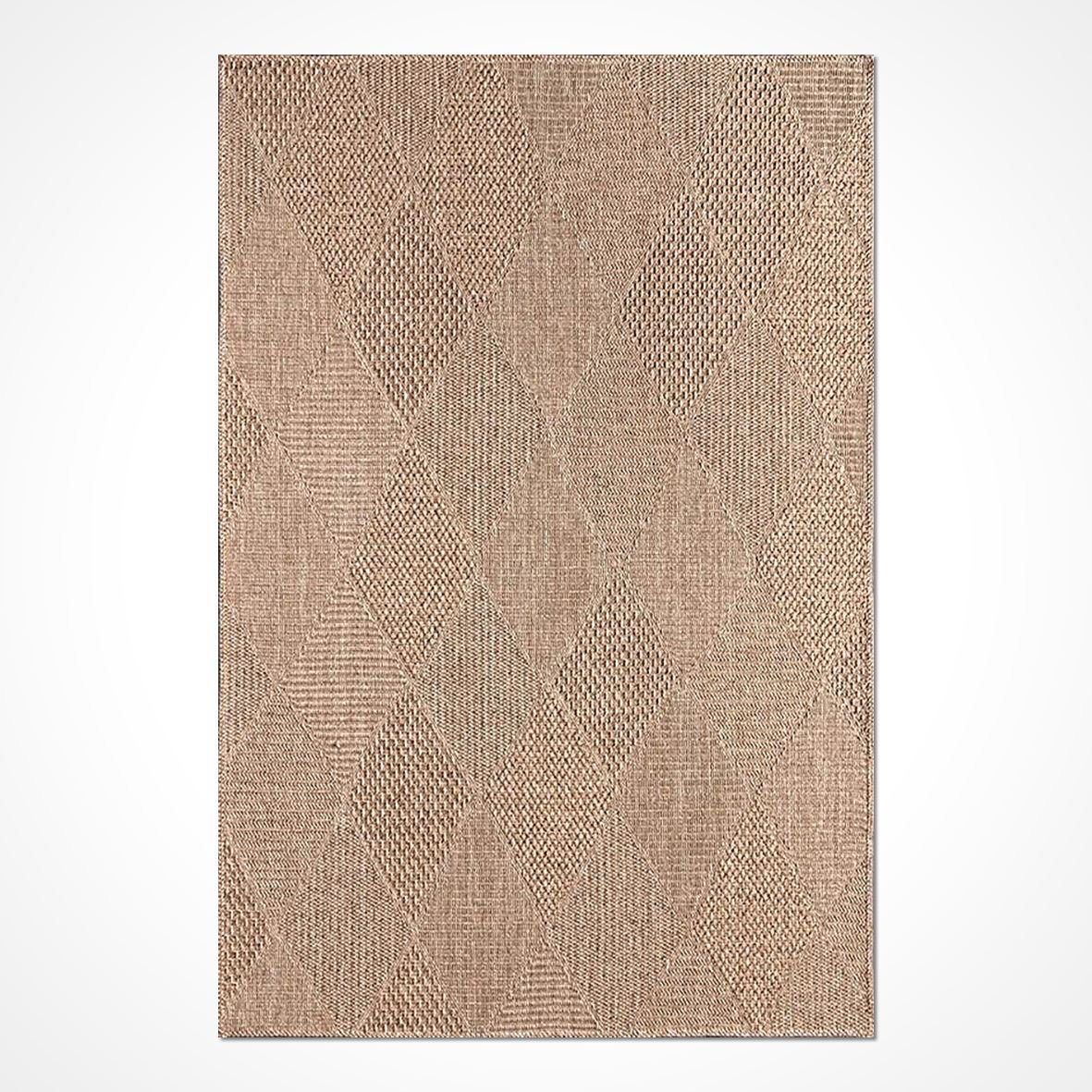 Alegre Bordered Power Loomed Tan Indoor/Outdoor Rug Gracie Oaks Rug Size: Rectangle 6'7 x 9